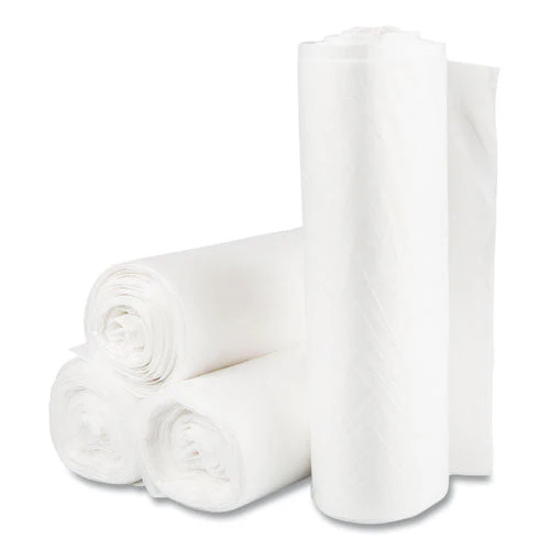 High-density Commercial Can Liners Value Pack, 60 Gal, 14 Mic, 38" X 58", Clear, 25 Bags/roll, 8 Interleaved Rolls/carton - Image 1