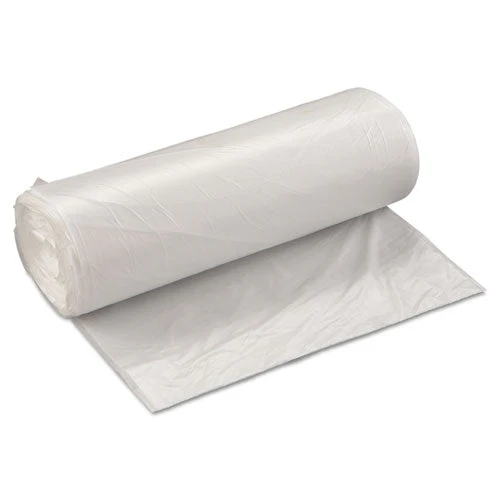 High-density Commercial Can Liners Value Pack, 60 Gal, 19 Mic, 38" X 58", Clear, 25 Bags/roll, 6 Interleaved Rolls/carton - Image 1