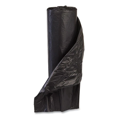 High-density Commercial Can Liners Value Pack, 60 Gal, 19 Mic, 43" X 46", Black, 25 Bags/roll, 6 Interleaved Rolls/carton - Image 3