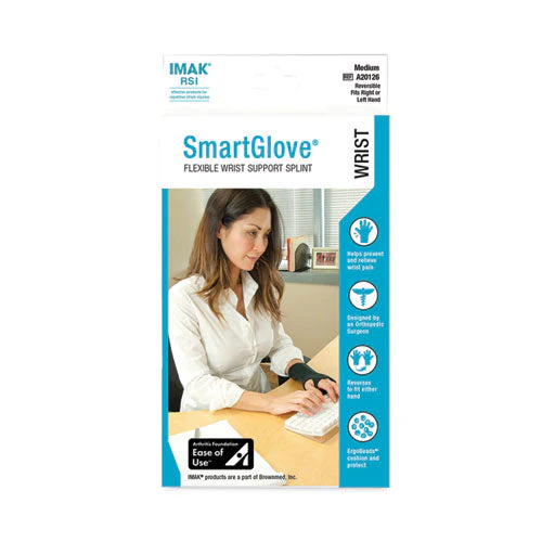 Smartglove Wrist Wrap, Medium, Fits Hands Up To 3.75" Wide, Black - Image 2