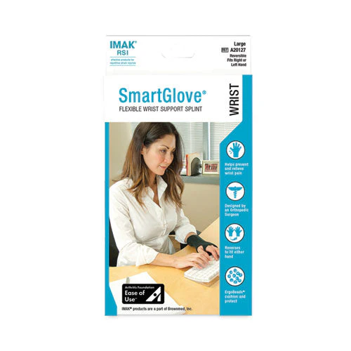 Smartglove Wrist Wrap, Large, Fits Hands Up To 4.25" Wide, Black - Image 3