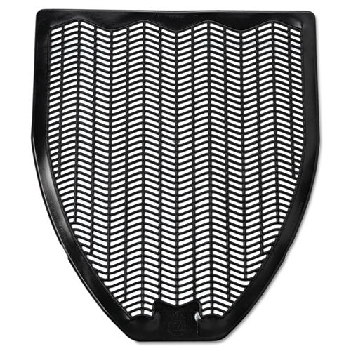 Disposable Urinal Floor Mat, Nonslip, Fresh Blast Scent, 17.5 X 20.38, Black, 6/carton - Image 1