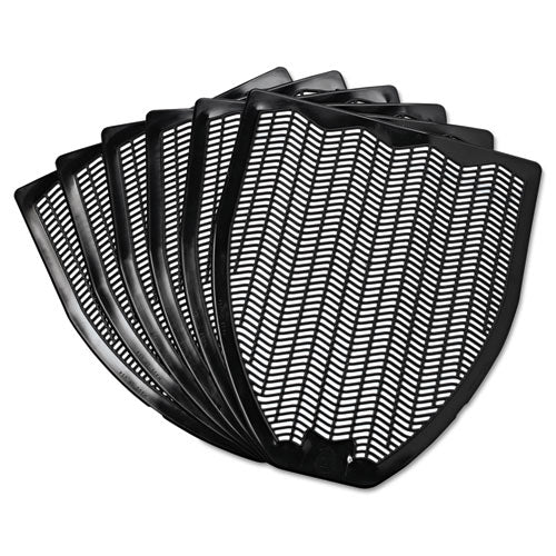 Disposable Urinal Floor Mat, Nonslip, Fresh Blast Scent, 17.5 X 20.38, Black, 6/carton - Image 3