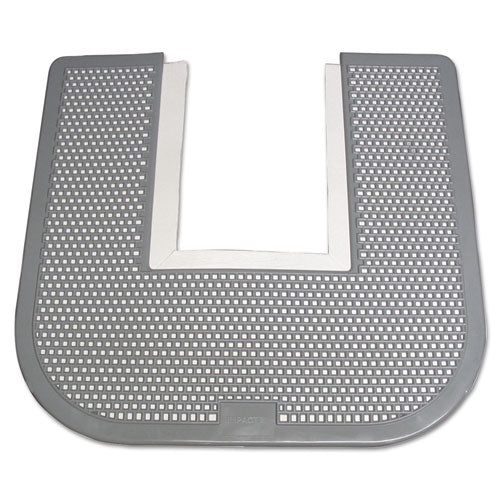 Disposable Toilet Floor Mat, Nonslip, Orchard Zing Scent, 23 X 21.63, Gray, 6/carton - Image 1