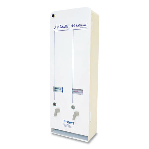 Naturelle J6-rc Enamel Feminine Dual Dispenser, Metal, 10.63 X 5.63 X 30.5, White - Image 1