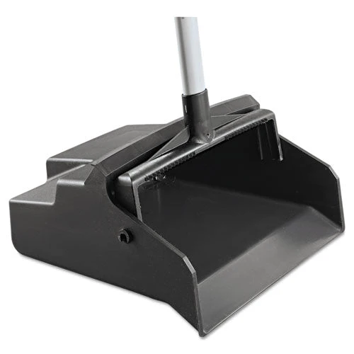 Lobbymaster Plastic Dust Pan, 12w X 37h, Plastic, Black Pan/white Handle - Image 3