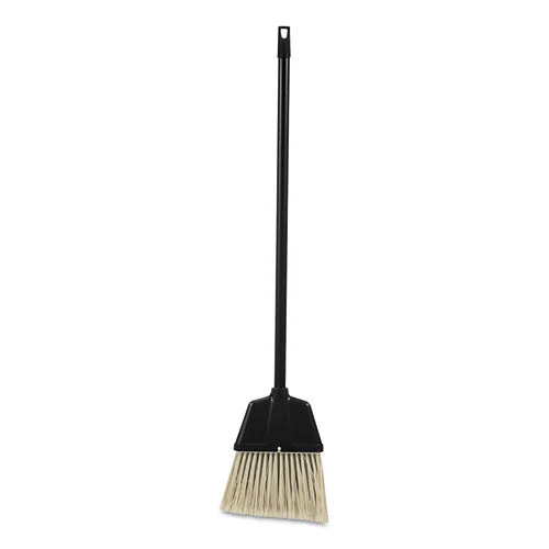 Lobby Dust Pan Broom, Plastic Bristles, 38" Handle, Natural/black, 12/carton - Image 1