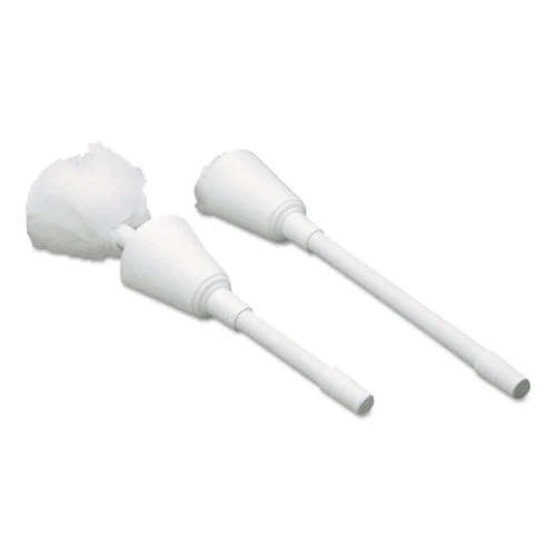 Cone Toilet Bowl Mop,13" Handle, 5.5" Mop Head, White - Image 1