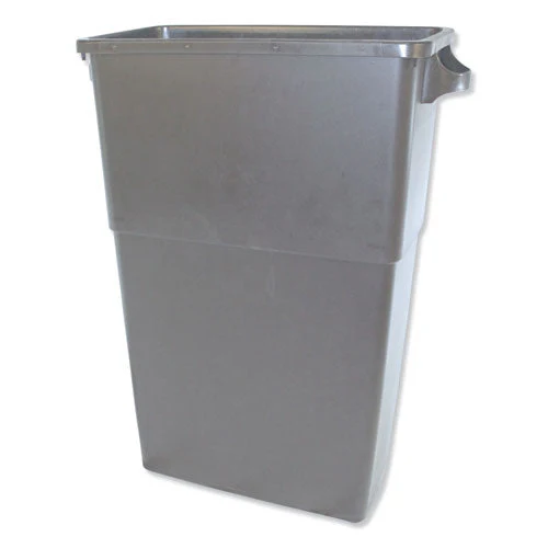 Thin Bin Containers, 23 Gal, Polyethylene, Gray - Image 1