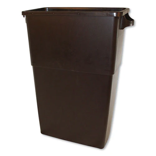 Thin Bin Containers, 23 Gal, Polyethylene, Brown - Image 1
