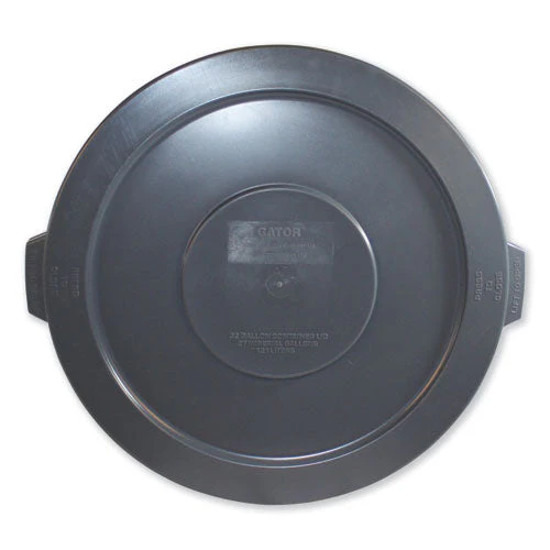 Advanced Gator Lids, For 32 Gal Gator Containers, Flat-top, 22" Diameter, Gray - Image 1