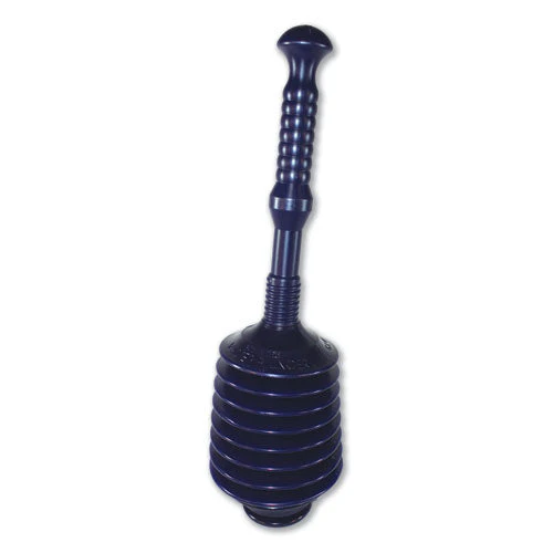 Deluxe Professional Plunger, 11.2" Polyethylene Handle, 6" Dia - Image 1