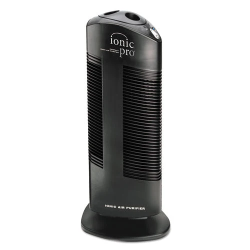 Compact Ionic Air Purifier, 250 Sq Ft Room Capacity, Black - Image 1