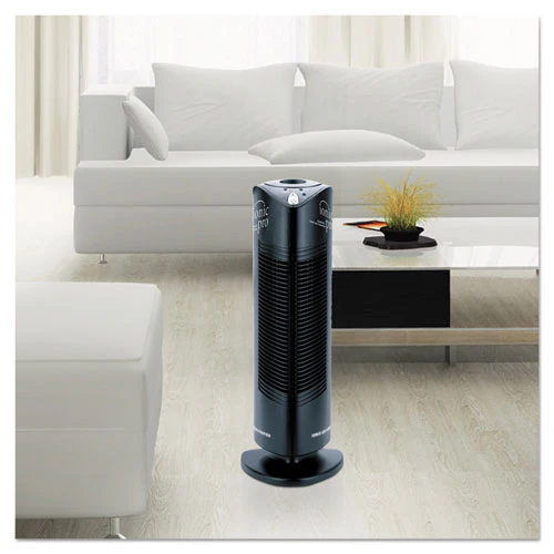Compact Ionic Air Purifier, 250 Sq Ft Room Capacity, Black - Image 2