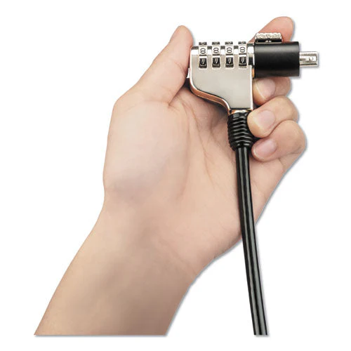 Combination Laptop Lock, 6 Ft Steel Cable - Image 2