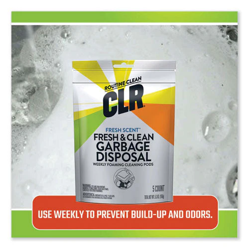 Fresh And Clean Garbage Disposal, Fresh Scent, 5 Pods/pack, 6 Packs/carton - Image 3