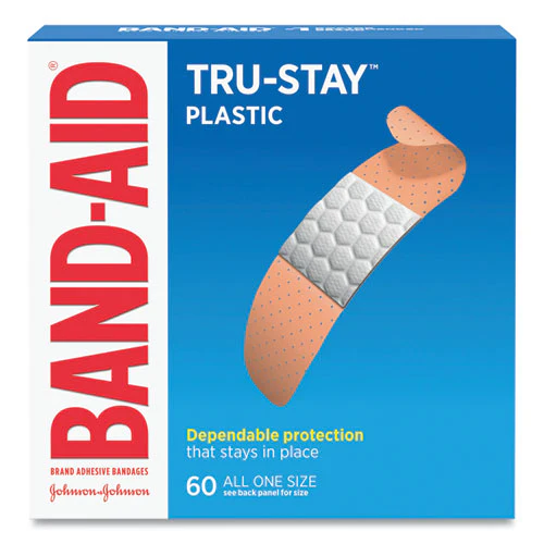 Plastic Adhesive Bandages, 0.75 X 3, 60/box - Image 1