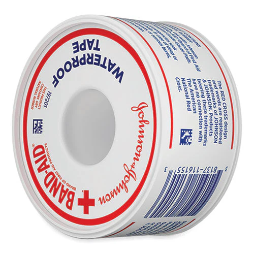 Water Block Waterproof Medical Tape, Dry Rubber, 1 X 10 Yds, White - Image 1