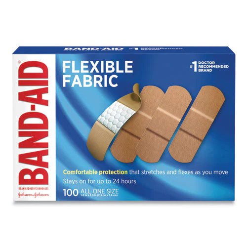 Flexible Fabric Adhesive Bandages, 1 X 3, 100/box - Image 1