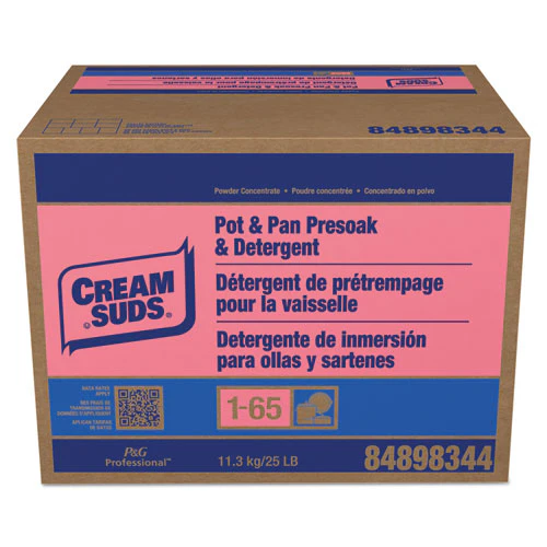 Manual Pot And Pan Presoak And Detergent Without Phosphate, Baby Powder Scent, Powder, 25 Lb Box - Image 1