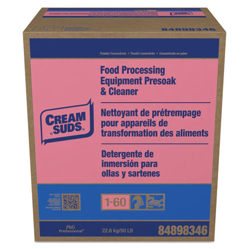 Manual Pot And Pan Presoak And Detergent With Phosphate, Baby Powder Scent, Powder, 50 Lb Box - Image 1