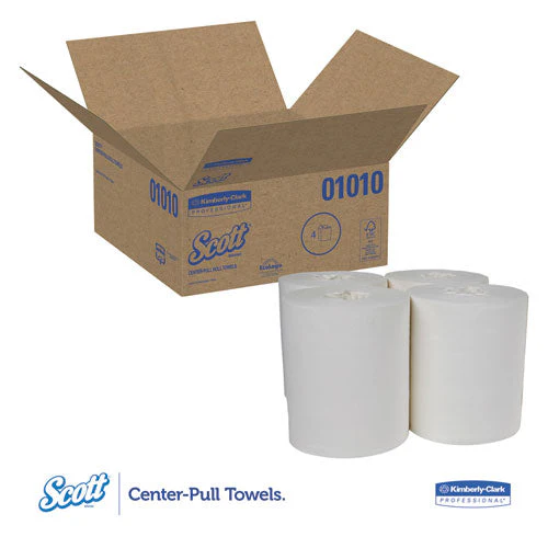 Essential Center-pull Towels, Absorbency Pockets, 2-ply, 8 X 15, White, 500/roll, 4 Rolls/carton - Image 3