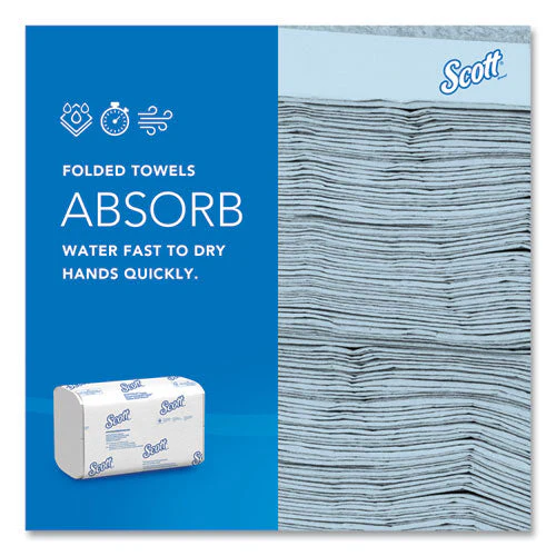 Pro Scottfold Towels, 1-ply, 9.4 X 12.4, White, 175 Towels/pack, 25 Packs/carton - Image 2