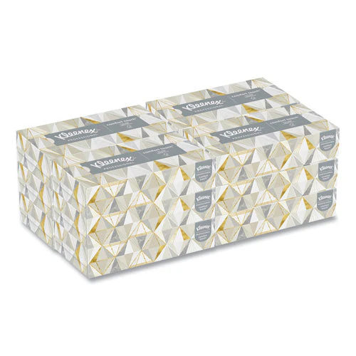 White Facial Tissue For Business, 2-ply, 125 Sheets/box, 12 Boxes/carton - Image 1
