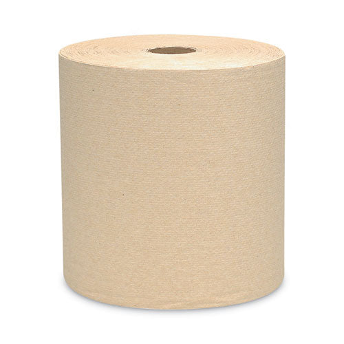 Essential Hard Roll Towels For Business, 1-ply, 8" X 800 Ft, 1.5" Core, Natural, 12 Rolls/carton - Image 1