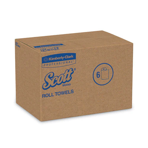 Essential Hard Roll Towels For Business, 1-ply, 8" X 800 Ft, 1.5" Core, Natural, 12 Rolls/carton - Image 2