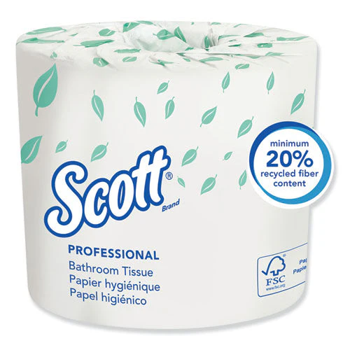 Essential Standard Roll Bathroom Tissue For Business, Septic Safe, 2-ply, White, 550 Sheets/roll - Image 1