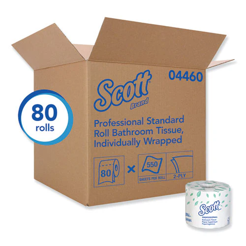 Essential Standard Roll Bathroom Tissue For Business, Septic Safe, 2-ply, White, 550 Sheets/roll - Image 3