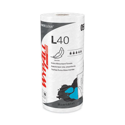 L40 Towels, Small Roll, 10.4 X 11, White, 70/roll, 24 Rolls/carton - Image 1