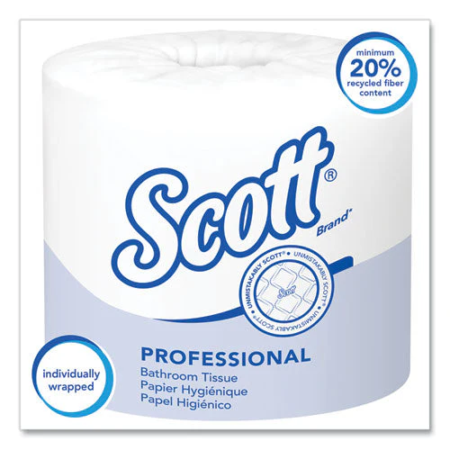 Essential Standard Roll Bathroom Tissue For Business, Septic Safe, 1-ply, White, 1,210 Sheets/roll, 80 Rolls/carton - Image 3