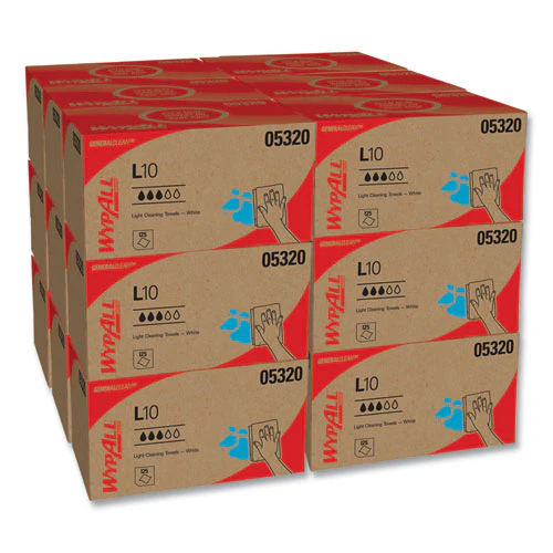 L10 Towels, Pop-up Box, 1-ply, 9 X 10.5, White, 125/box, 18 Boxes/carton - Image 1