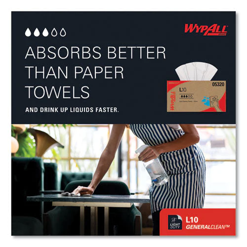 L10 Towels, Pop-up Box, 1-ply, 9 X 10.5, White, 125/box, 18 Boxes/carton - Image 3