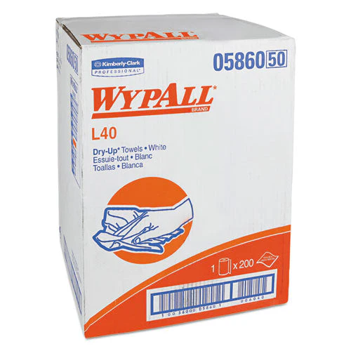 L40 Towels, Dry Up Towels, 19.5 X 42, White, 200 Towels/roll - Image 1