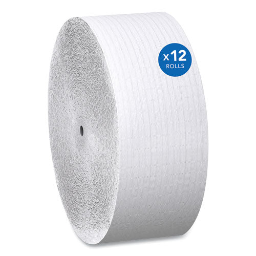Essential Coreless Jrt, Septic Safe, 1-ply, White, 3.75 X 2,300 Ft, 12 Rolls/carton - Image 1