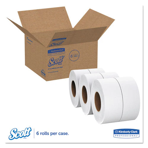 Essential Jrt Extra Long Bathroom Tissue, Septic Safe, 2-ply, White, 3.55" X 2,000 Ft, 6 Rolls/carton - Image 2