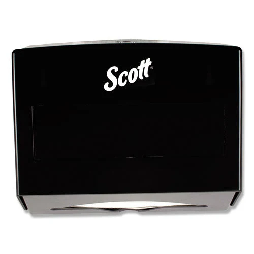Scottfold Folded Towel Dispenser, 10.75 X 4.75 X 9, Black - Image 1