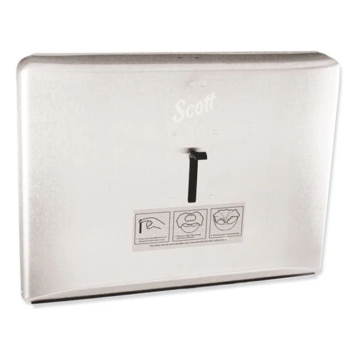 Personal Seat Cover Dispenser, 16.6 X 2.5 X 12.3, Stainless Steel - Image 1