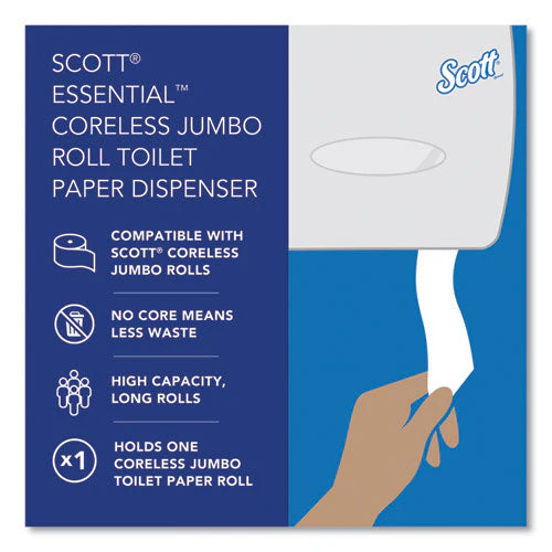 Essential Coreless Jumbo Roll Tissue Dispenser For Business, 14.25 X 6 X 9.75, Black - Image 3
