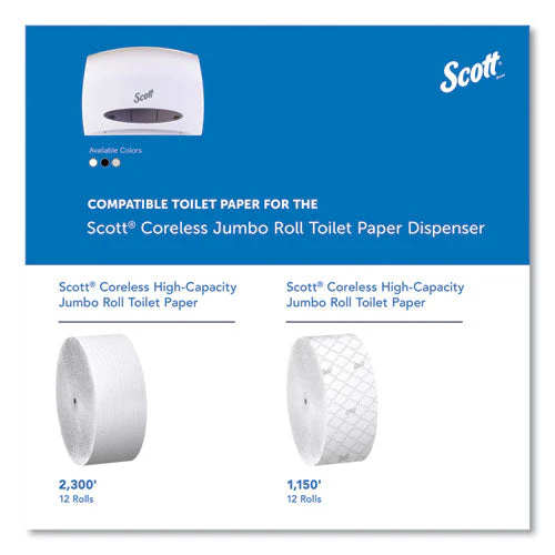 Essential Coreless Jumbo Roll Tissue Dispenser, 14.25 X 6 X 9.75, White - Image 3
