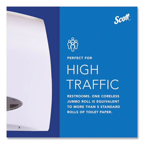 Essential Coreless Jumbo Roll Tissue Dispenser, 14.25 X 6 X 9.75, White - Image 2
