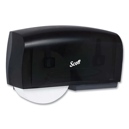 Essential Coreless Twin Jumbo Roll Tissue Dispenser, 20 X 6 X 11, Black - Image 1