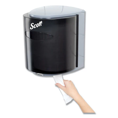 Roll Center Pull Towel Dispenser, 10.3 X 9.3 X 11.9, Smoke/gray - Image 3