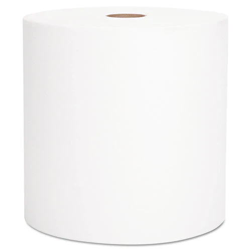 Essential Hard Roll Towel, 1-ply, 8" X 1,000 Ft, 1.5" Core, White, 6 Rolls/carton - Image 1