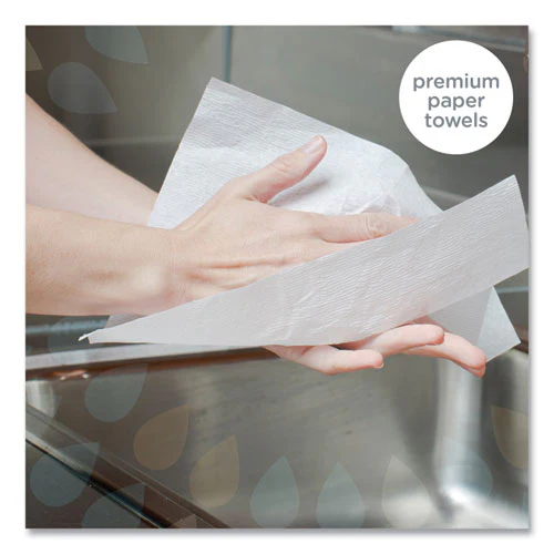 Ultra Soft Hand Towels, Pop-up Box, 1-ply, 8.9 X 10, White, 70/box, 18 Boxes/carton - Image 3