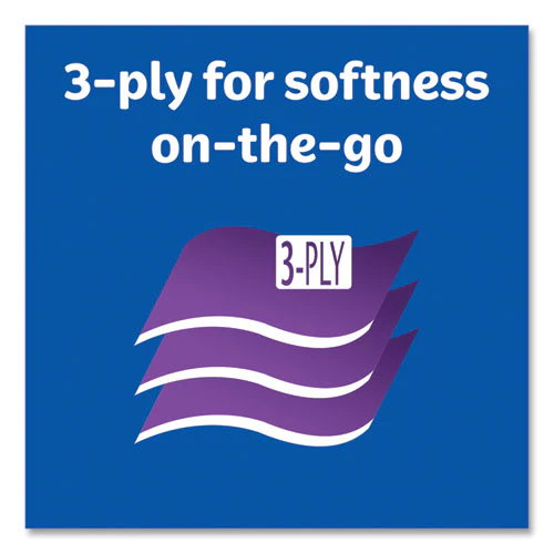 On The Go Packs Facial Tissues, 3-ply, White, 10 Sheets/pouch, 3 Pouches/pack, 36 Packs/carton - Image 2