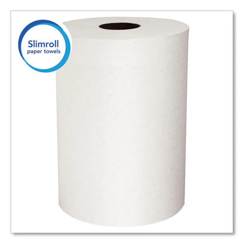 Slimroll Towels, Absorbency Pockets, 8" X 580 Ft, White, 6 Rolls/carton - Image 2
